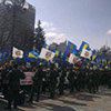 Под Радой митингующие требовали отставки Яценюка