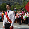 Последний звонок с флагом СССР